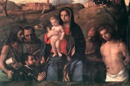 Madonna mit Kind und Heiligen und einem Stifter