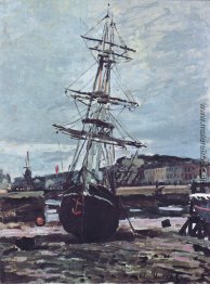 Gestrandetes Stiefel in Fecamp Gestrandetes Stiefel in Fecamp