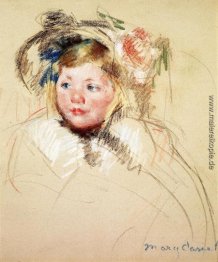 Head of Sara in einem Bonnet Looking Left Head of Sara in einem Bonnet Looking Left