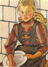 Porträt von die Schwester des Künstlers