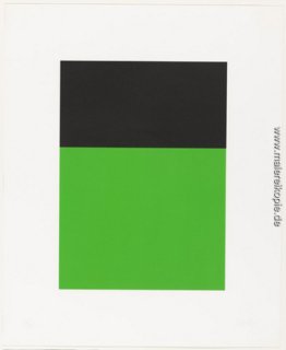 Schwarz-Grün aus der Serie von zehn Lithographien