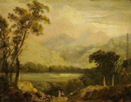 Landschaft mit Fluß