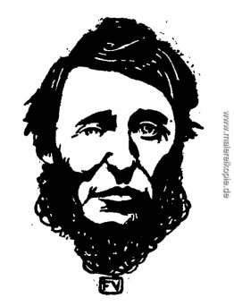 Porträt von Henry David Thoreau
