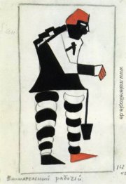 Kostüm für den Sieg über die Sonne Eine aufmerksame Arbeiter Kostüm für den Sieg über die Sonne Eine aufmerksame Arbeiter