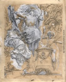 Illustration Projekt für die "Trophäen" von José Maria de Heredi Illustration Projekt für die "Trophäen" von José Maria de Heredi