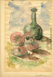 Stilleben mit Tomaten und Pitcher