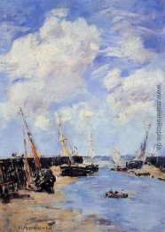 Trouville, die Jettys, Ebbe Trouville, die Jettys, Ebbe