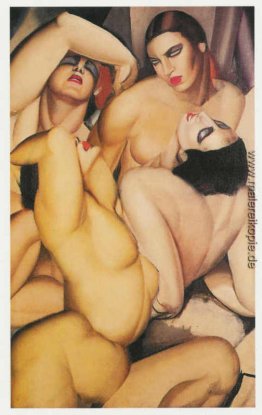 Gruppe von vier Nudes