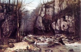 Der Strom des Puits Noir in Ornans