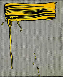Yellow Pinselstrich I