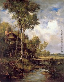 Die alte Windmühle in der Nähe von Barbizon