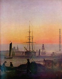 Schiffe im Hafen von Greifswald