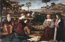 Heilige Familie mit zwei Spender