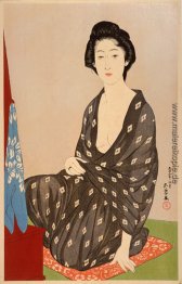 Frau im Sommer-Kleid Frau im Sommer-Kleid