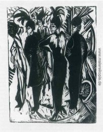 Fünf Frauen auf der Straße Fünf Frauen auf der Straße