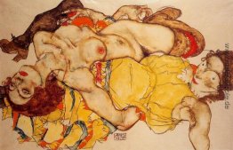 Zwei Mädchen, die Entwined