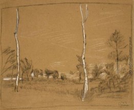 Landschaft mit Birken