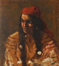 Gypsy Woman mit rotem Schal Gypsy Woman mit rotem Schal