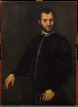 Portrait eines jungen Mannes in Schwarz