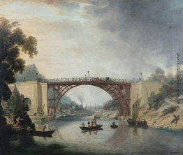 Die Gusseisen-Brücke in der Nähe von Coalbrookdale