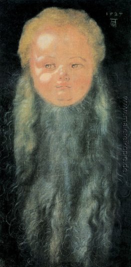Portrait eines Jungen mit einem langen Bart
