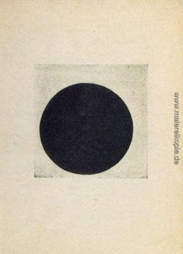 Komposition mit einem schwarzen Kreis