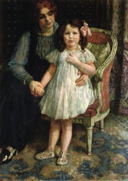 Porträt von Madame Goldner Max und ihre Tochter Juliette