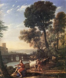 Landschaft mit Apollo Bewachung der Herden des Admetos Landschaft mit Apollo Bewachung der Herden des Admetos