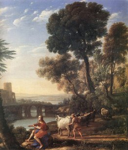 Landschaft mit Apollo Bewachung der Herden des Admetos