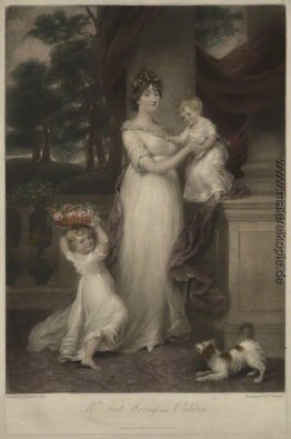 Maria-Scott Waring (née Hughes) und ihre Kinder