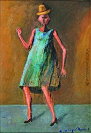 Mujer con Sombrero-muñequita Mujer con Sombrero-muñequita