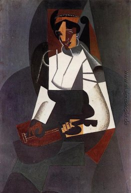 Frau mit einer Mandoline (nach Corot)