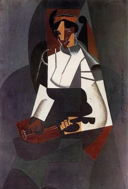 Frau mit einer Mandoline (nach Corot)