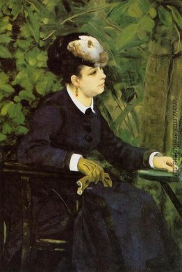 Dame im Garten (Frau mit einer Möwe)