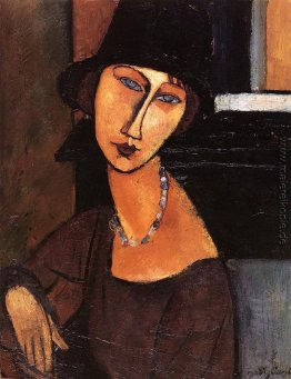 Jeanne Hébuterne mit Hut und Halskette