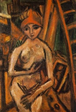 Nude with Red Turban