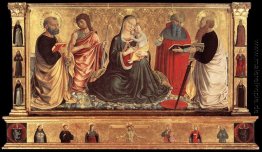 Madonna und Kind mit St. Johannes der Täufer, Petrus, Jerome und