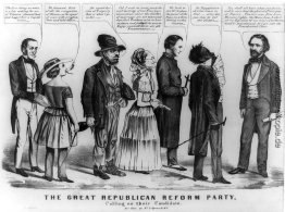 Die große republikanische Reform-Partei-Aufruf auf ihren Kandida