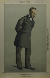 Karikatur von Sir Charles Wentworth Dilke, 2. Baronet PC Karikatur von Sir Charles Wentworth Dilke, 2. Baronet PC