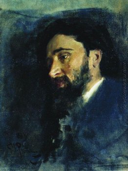 Porträt von Schriftsteller Vsevolod Michailowitsch Garshin. Stud