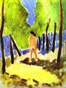 Nude in Sunlit Landschaft