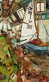 Segelboot im Studio des Künstlers Segelboot im Studio des Künstlers