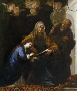 Santa Ana enseñando eine leer a la Virgen
