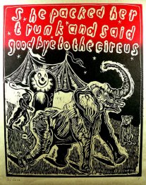 Sie packte ihren Koffer