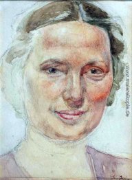 Porträt von K. A. Juon, die Ehefrau Künstlers Porträt von K. A. Juon, die Ehefrau Künstlers