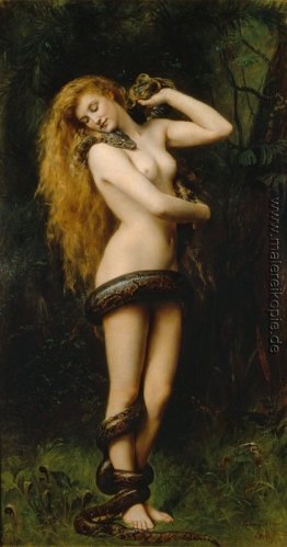 Lilith mit einer Schlange