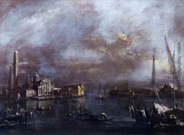 Das Becken des Markusplatz, mit San Giorgio und der Giudecca, c.