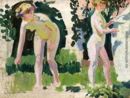 Zwei Studien eines Nude Freien