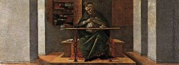 St Augustine in seiner Studie, Predellaplatte vom Altarpiece von
