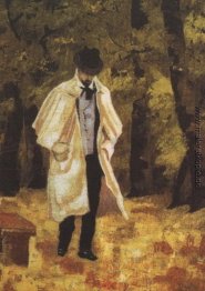 Mann in den Wäldern von Boulogne